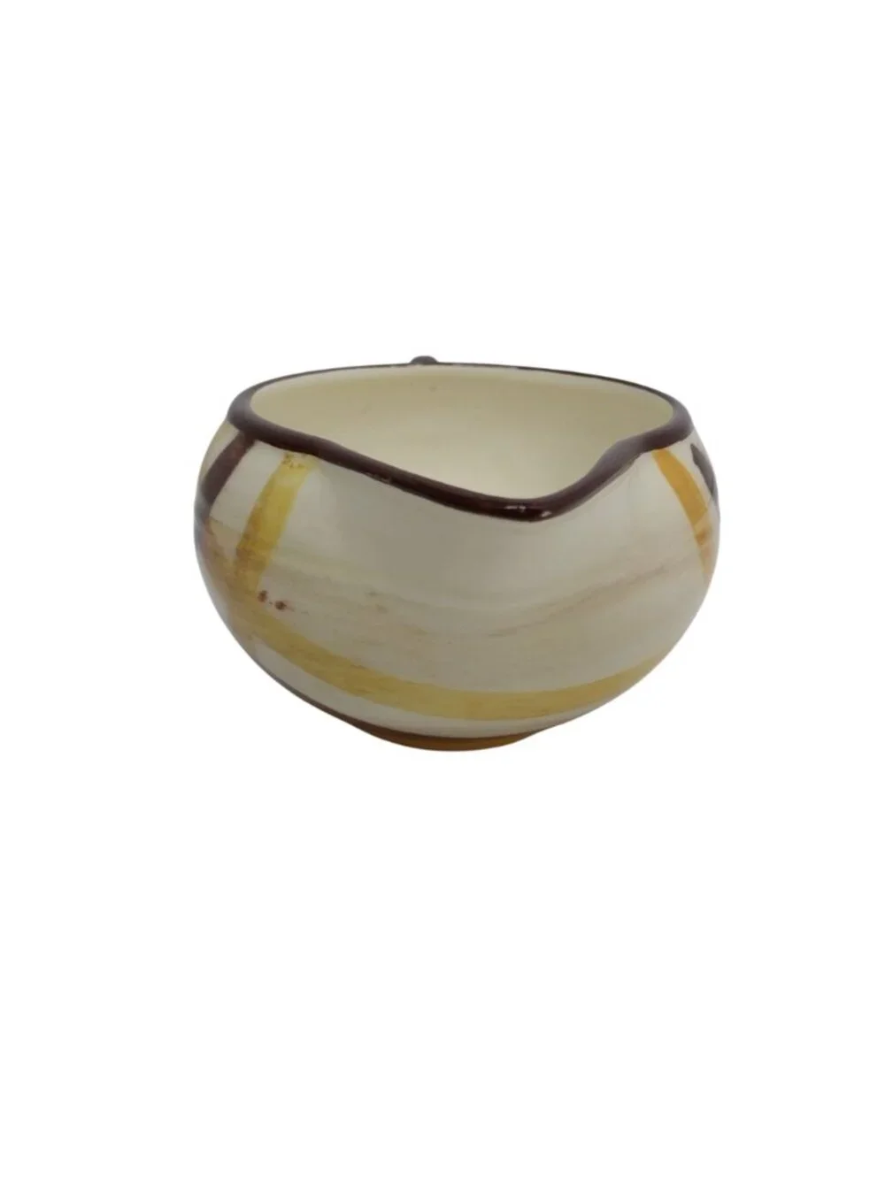 Vernon Kilns California Vernonware Organdie Gravy Boat Plaid USA MCM